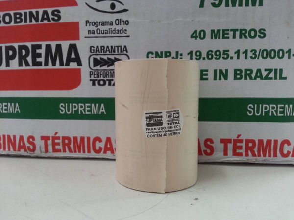 CAIXA DE BOBINA TERMICA 79MM 40METROS COM 30UN